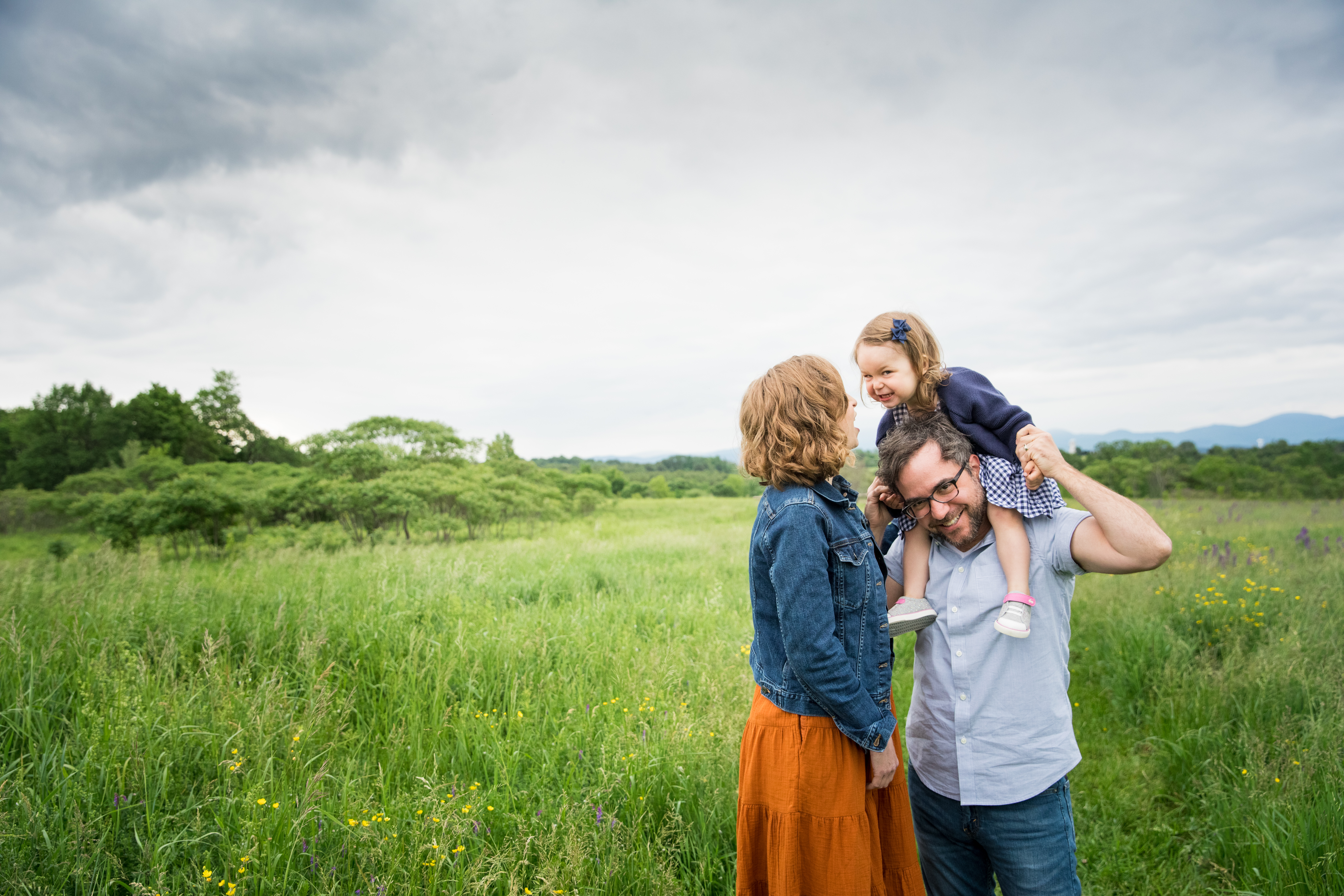 family photography in field