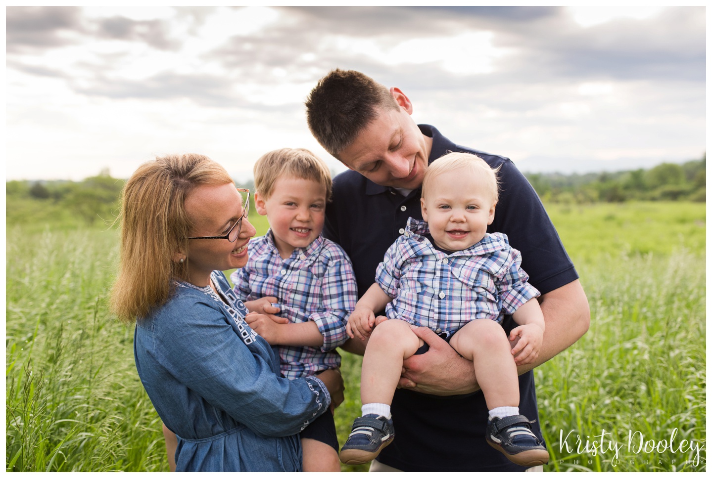 family photography in field