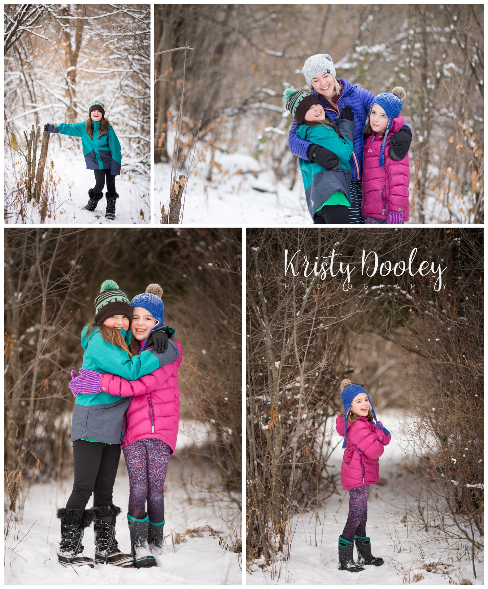 winter family photography by kristy dooley